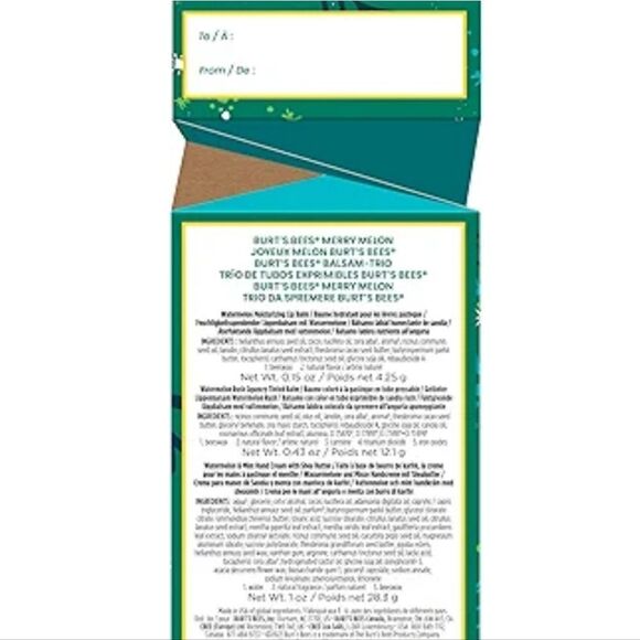 Burt's Bees Merry Melon Ready To Give Gift Set - Picture 5 of 8